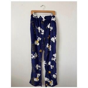 Peanuts Snoopy & Woodstock Fleece Pajamas – Blue – Adult Large – NWT